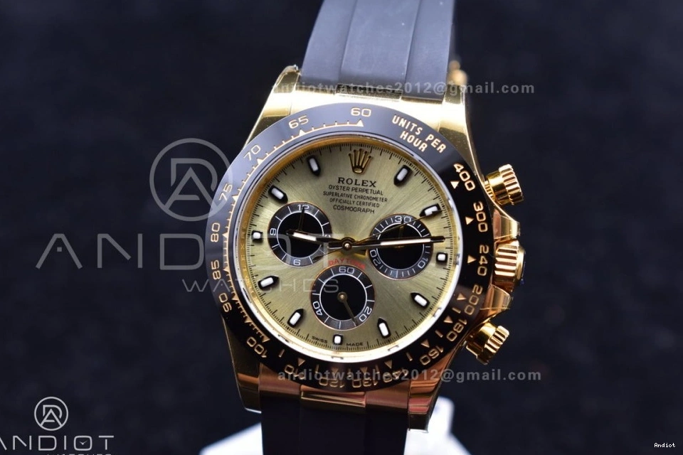 Rubber 116518 Edition Daytona Black Oysterflex 1:1 On Best BTF Strap V2 Diamonds SA4130 Dial 0120